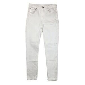 Rag & Bone White Slim Fit Boyfriend Jeans Stretch Denim Jeans Women's Size 30x27